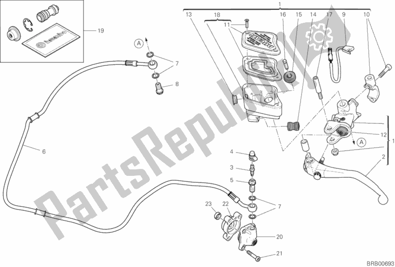 Tutte le parti per il Controllo Della Frizione del Ducati Diavel 1260 S 2020